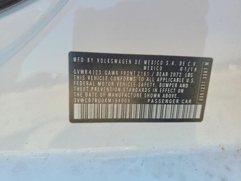 2019 VOLKSWAGEN JETTA S 13