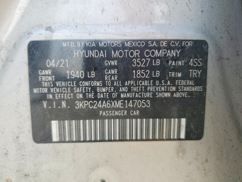 2021 HYUNDAI ACCENT SEL 12