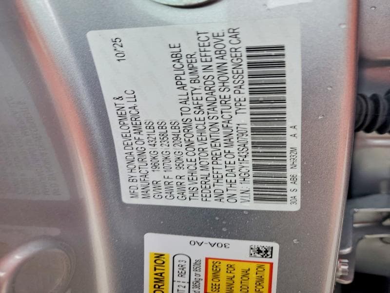 2025 HONDA ACCORD SE 13