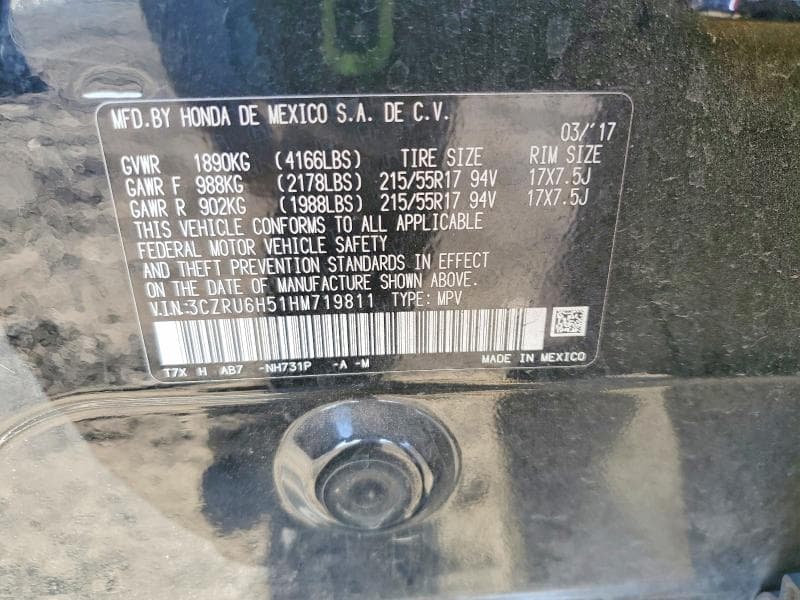 2017 HONDA HR-V EX 13