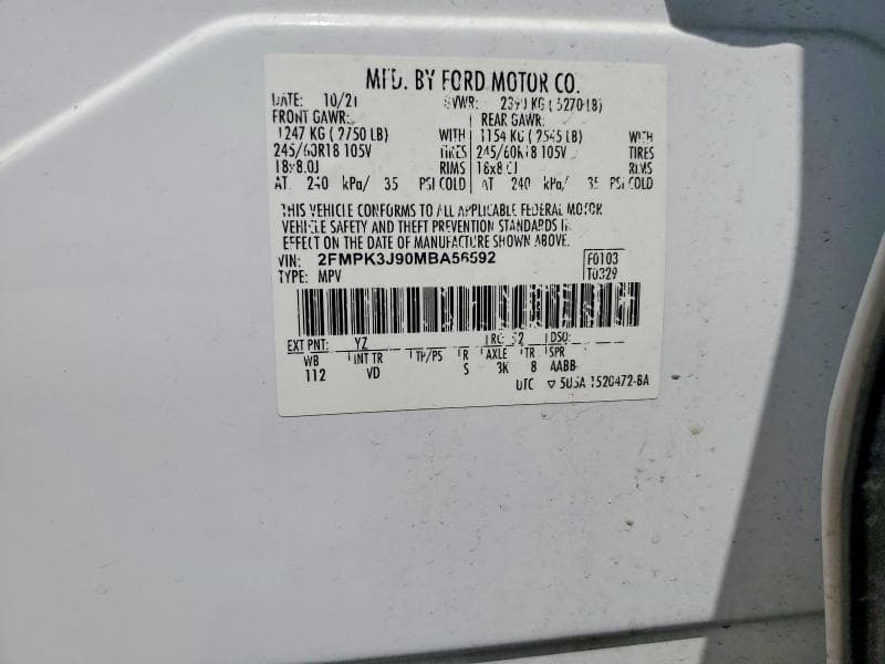 2021 FORD EDGE SEL 13