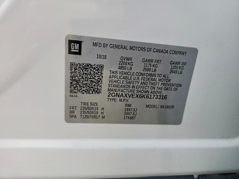 2019 CHEVROLET EQUINOX LT 13