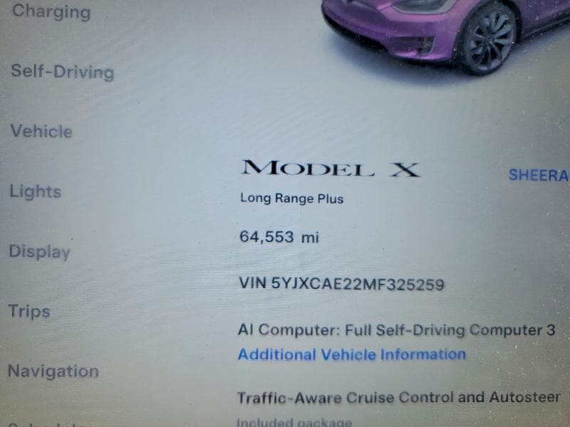 2021 TESLA MODEL X 9