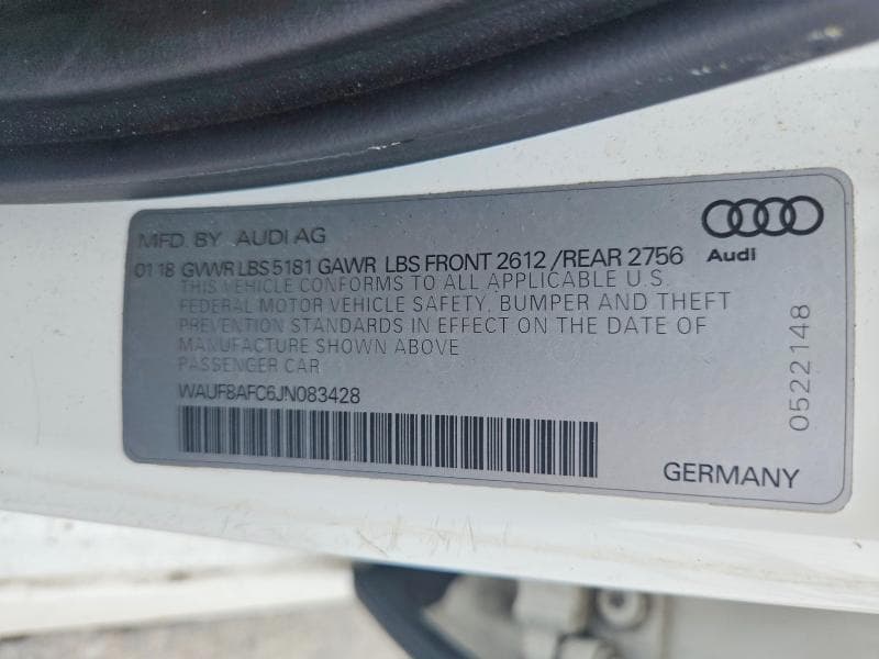 2018 AUDI A6 PREMIUM 12