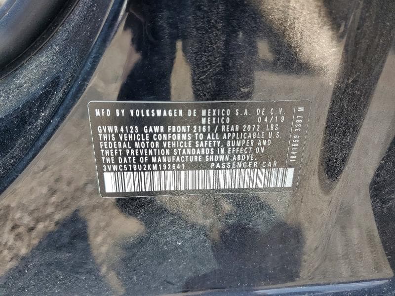 2019 VOLKSWAGEN JETTA S 12