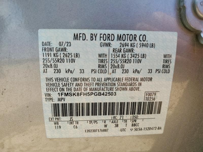 2023 FORD EXPLORER LIMITED 13