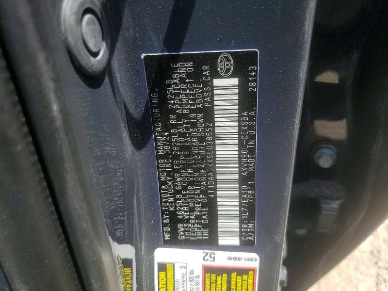 2025 TOYOTA CAMRY SE 12