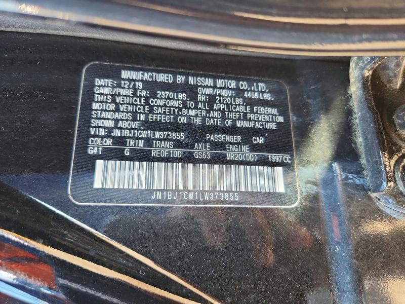 2020 NISSAN ROGUE SPORT S 14