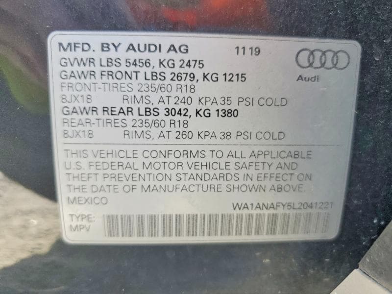 2020 AUDI Q5 PREMIUM 14