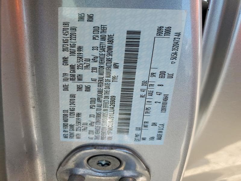 2020 FORD ESCAPE TITANIUM 13
