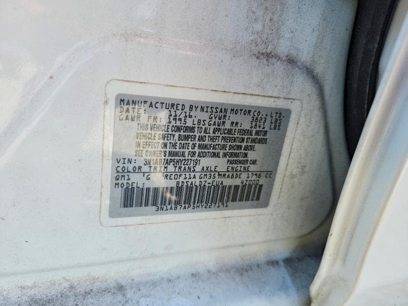2017 NISSAN SENTRA SV 13