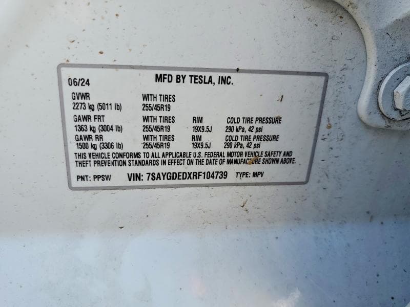2024 TESLA MODEL Y 12
