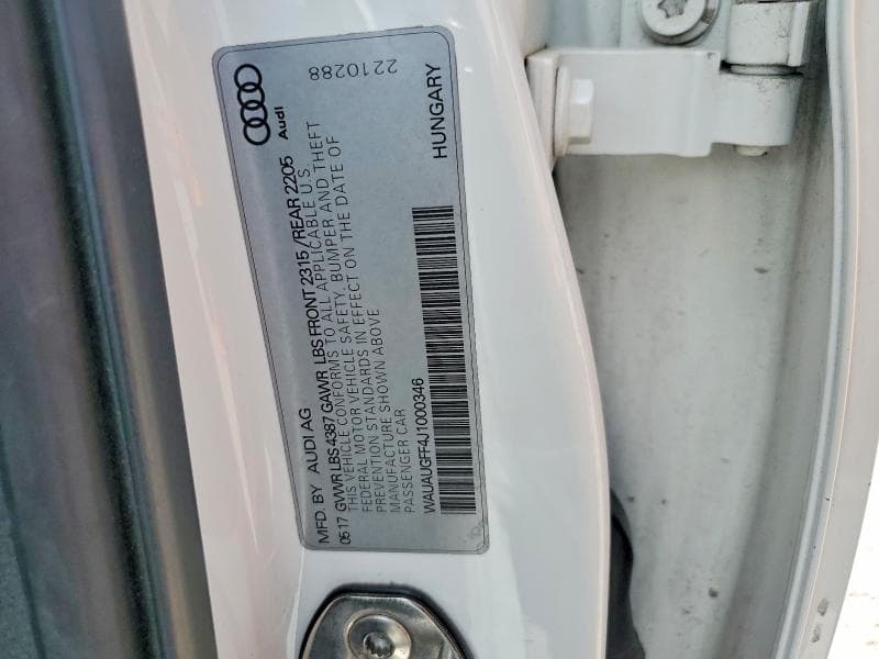 2018 AUDI A3 PREMIUM 13