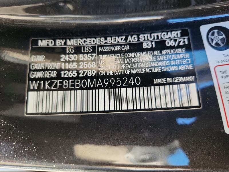 2021 MERCEDES-BENZ E 350 4MATIC 12