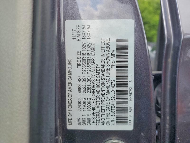 2018 ACURA RDX TECHNOLOGY 13