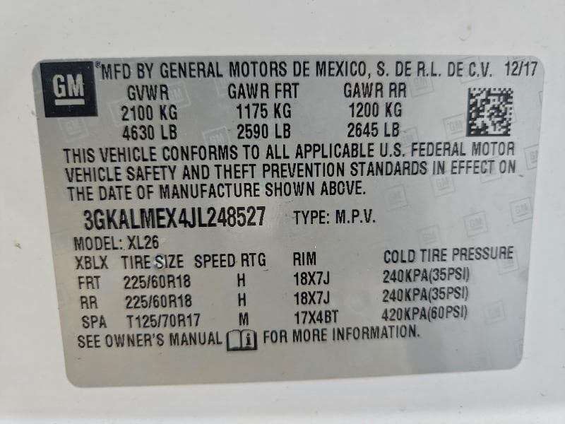 2018 GMC TERRAIN SLE 13