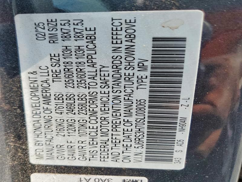 2025 HONDA CR-V EXL 14