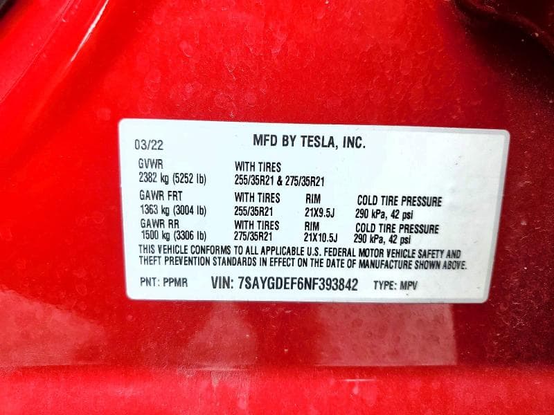 2022 TESLA MODEL Y 12