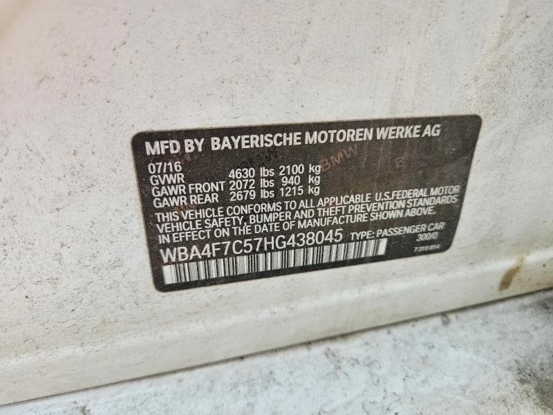2017 BMW 430I GRAN COUPE 12