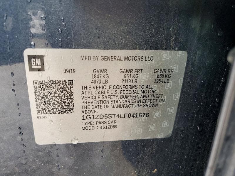 2020 CHEVROLET MALIBU LT 12