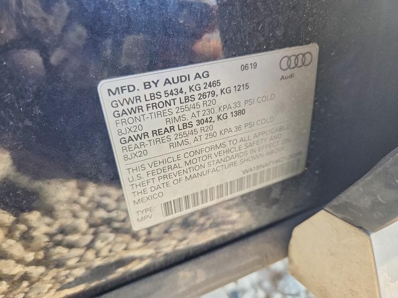 2019 AUDI Q5 PREMIUM PLUS 12