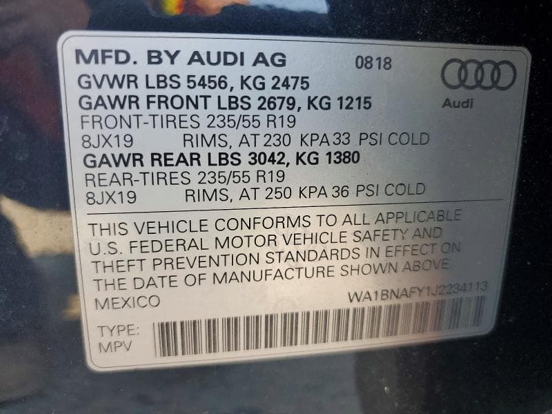 2018 AUDI Q5 PREMIUM PLUS 13
