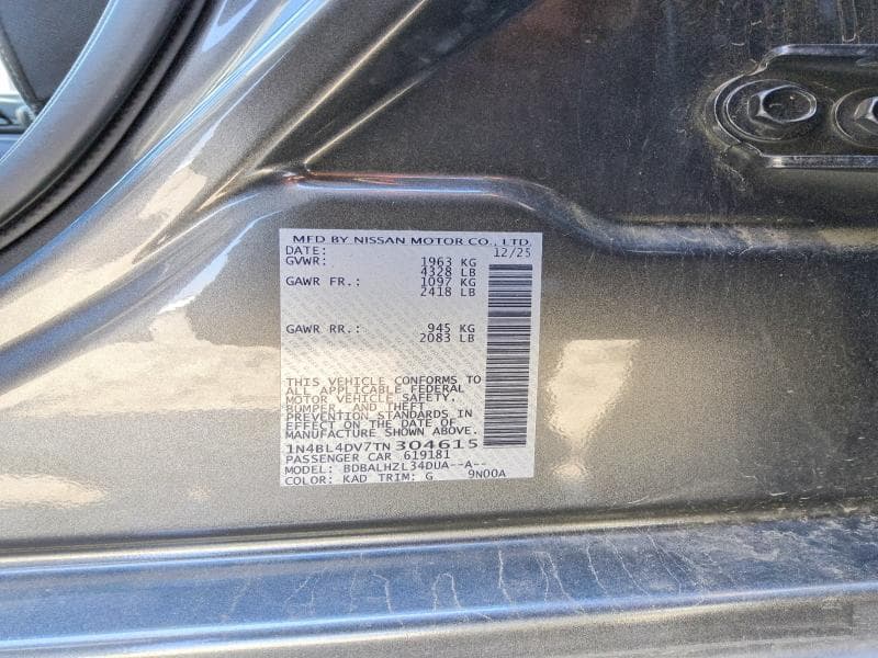 2026 NISSAN ALTIMA SV 12
