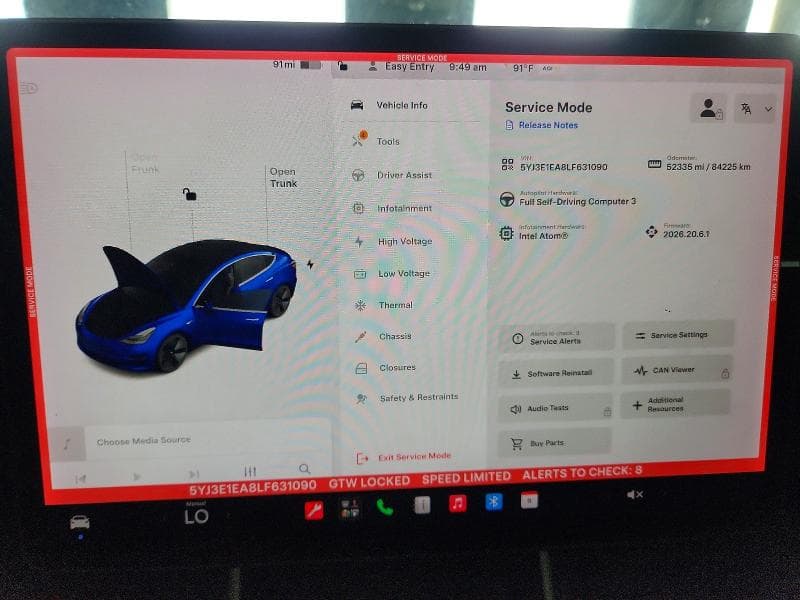 2020 TESLA MODEL 3 9