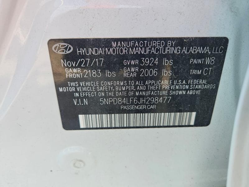 2018 HYUNDAI ELANTRA SEL 12