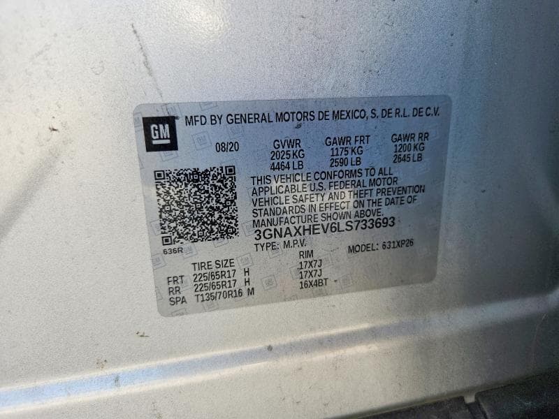 2020 CHEVROLET EQUINOX LS 13