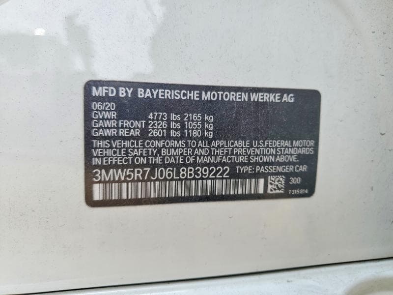 2020 BMW 330XI 12
