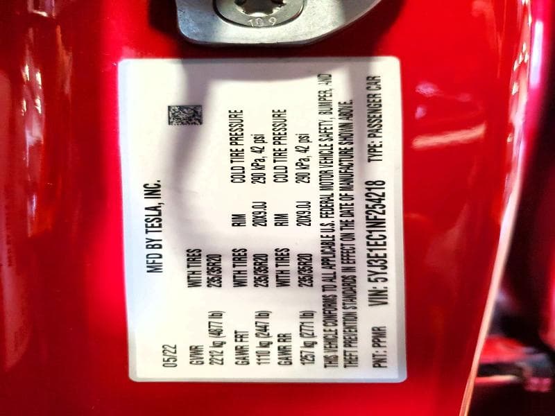 2022 TESLA MODEL 3 12