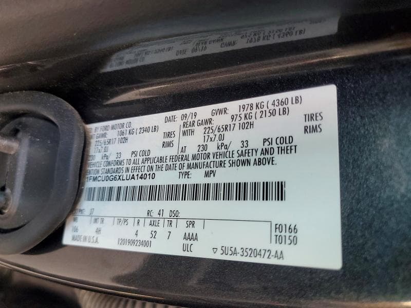 2020 FORD ESCAPE SE 13