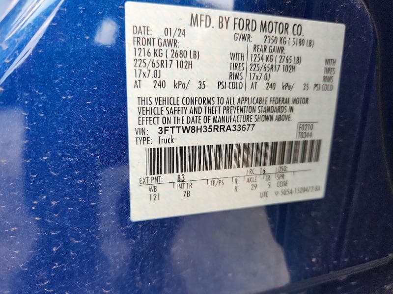 2024 FORD MAVERICK XLT 12
