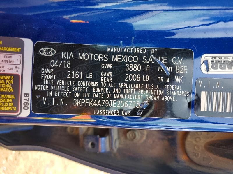2018 KIA FORTE LX 12