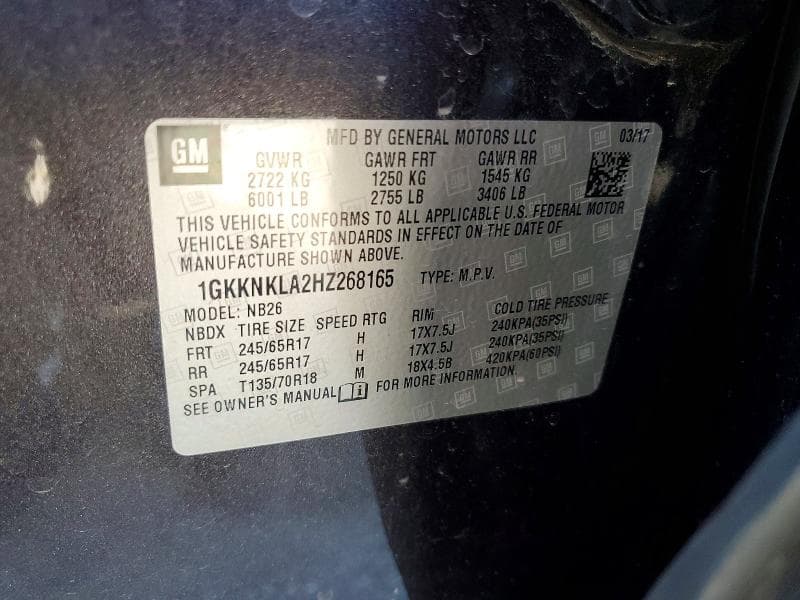 2017 GMC ACADIA SLE 13