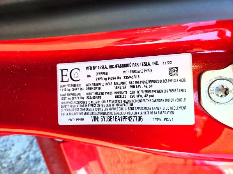 2023 TESLA MODEL 3 12