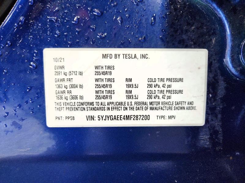 2021 TESLA MODEL Y 13