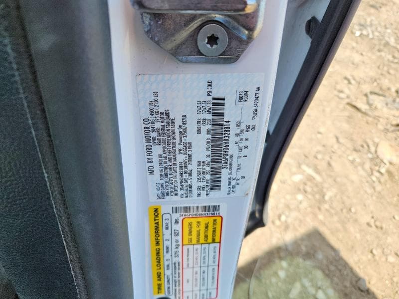 2017 FORD FUSION SE 12