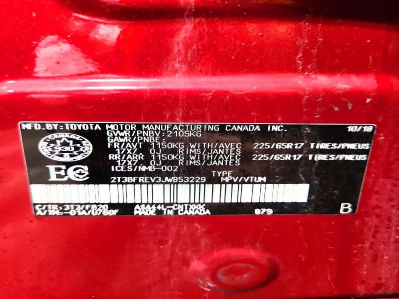 2018 TOYOTA RAV4 LE 13