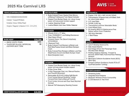 2025 KIA CARNIVAL LXS 13