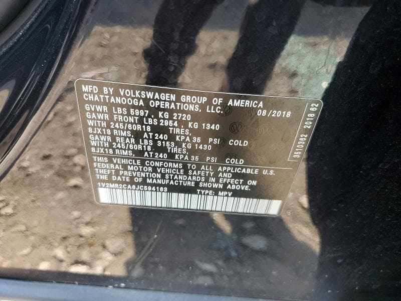 2018 VOLKSWAGEN ATLAS SEL 13