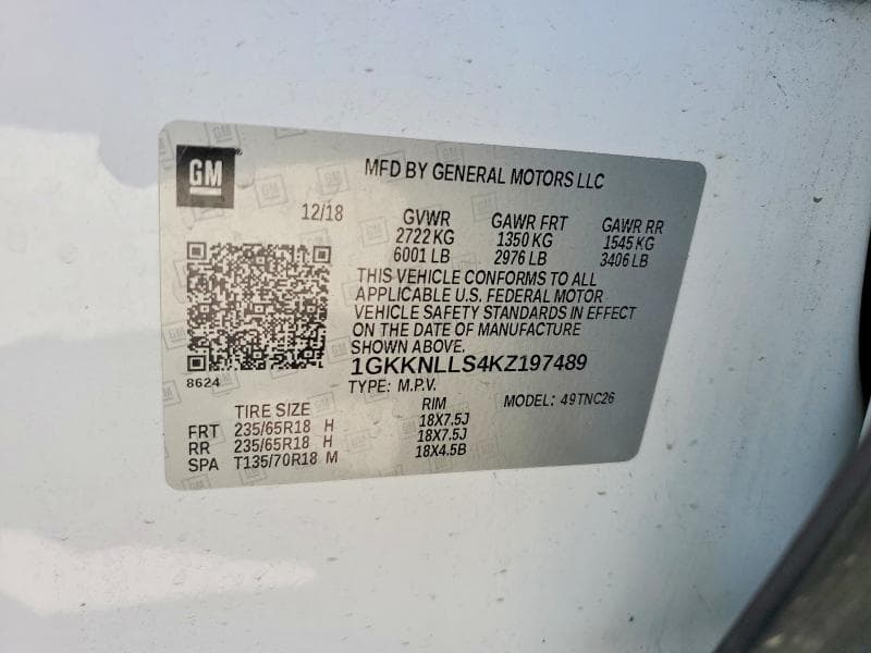 2019 GMC ACADIA SLE 12