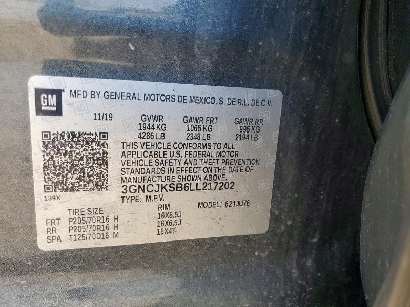 2020 CHEVROLET TRAX LS 13