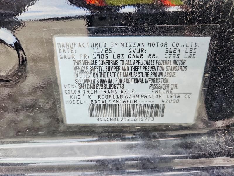 2025 NISSAN VERSA SV 13
