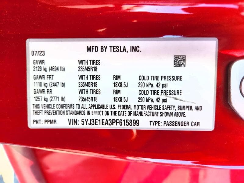 2023 TESLA MODEL 3 13