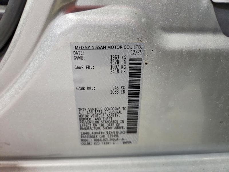 2026 NISSAN ALTIMA SV 12