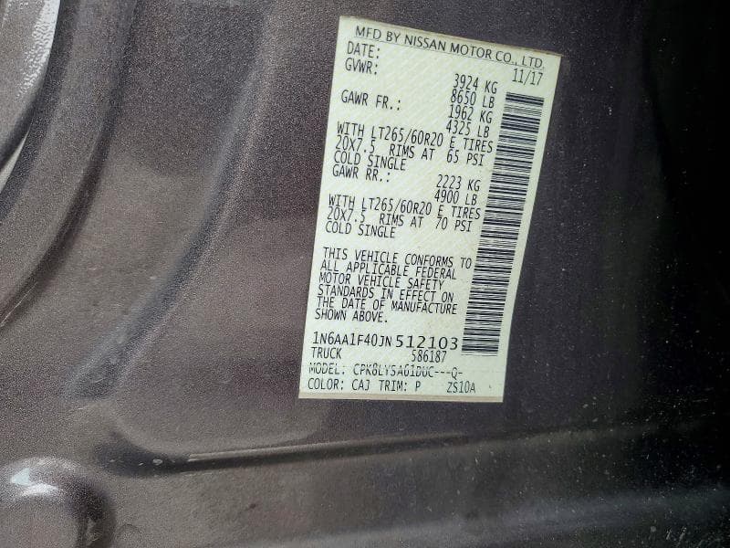 2018 NISSAN TITAN XD PLATINUM RESERVE 12
