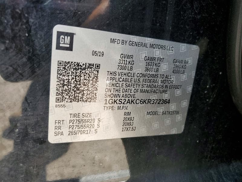 2019 GMC YUKON SLE 13