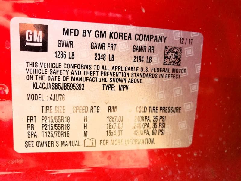 2018 BUICK ENCORE PREFERRED 13